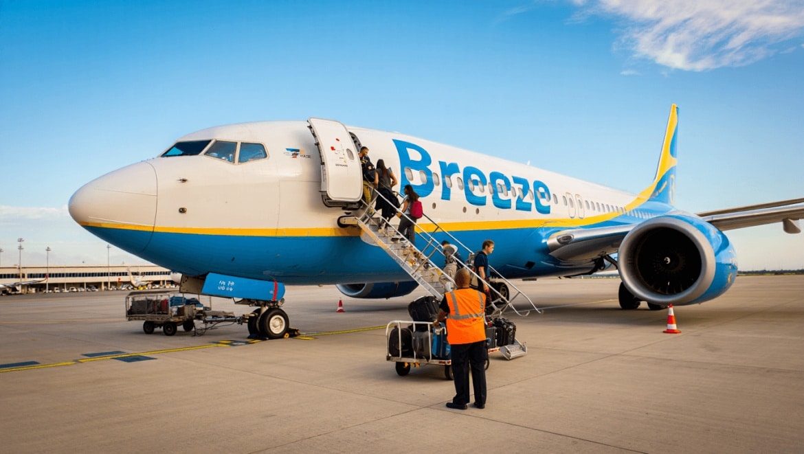 Breeze adds 2 new Sun Belt destinations in 17-route expansion