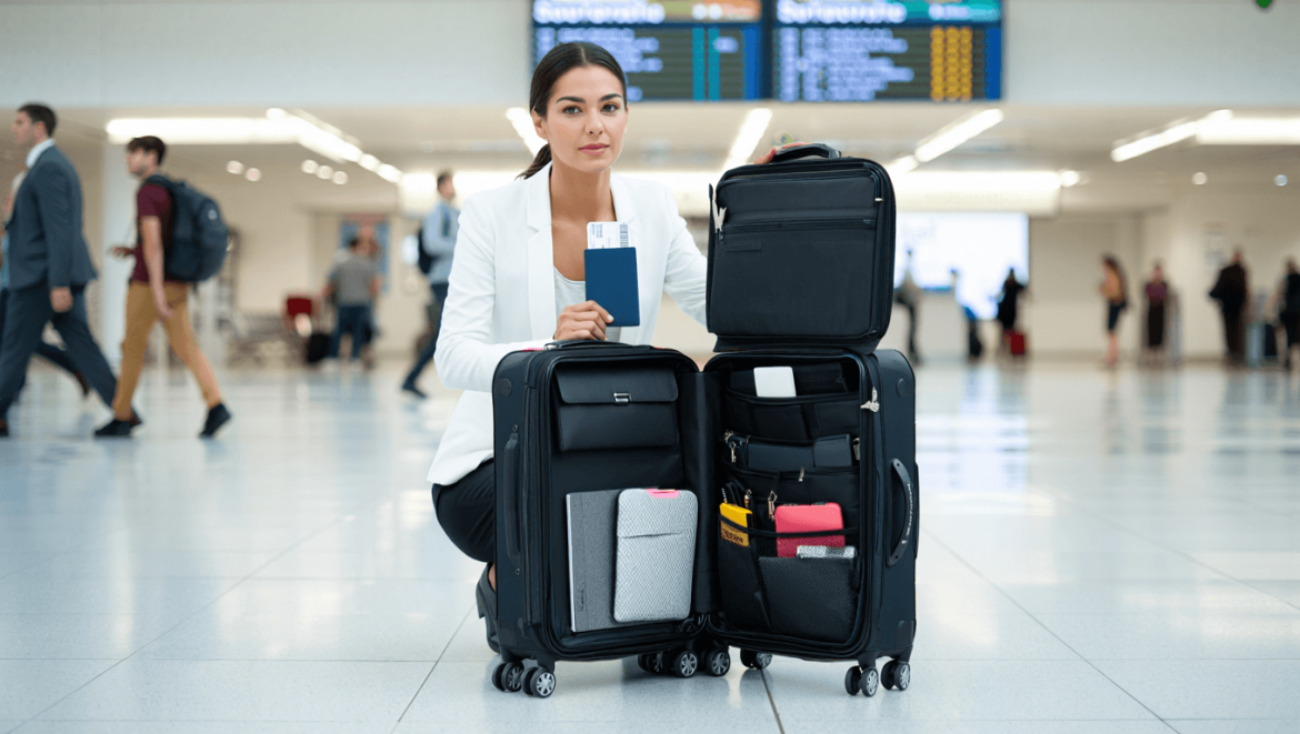 Bagsmart Getaway hard sided luggage carry on and check in