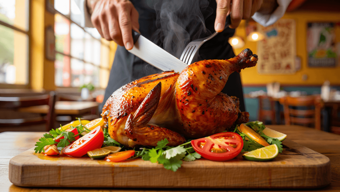 
							Pollo a la Brasa – Peruvian Grilled Chicken at Don Tito’s (Lima, Peru)													