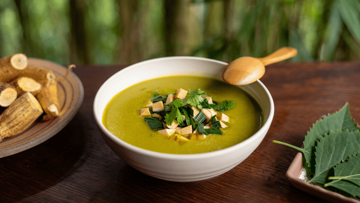 
							Tacacá Soup – Mouth Numbing Jambu and Manioc Stew (at Tacacá da Diva)													