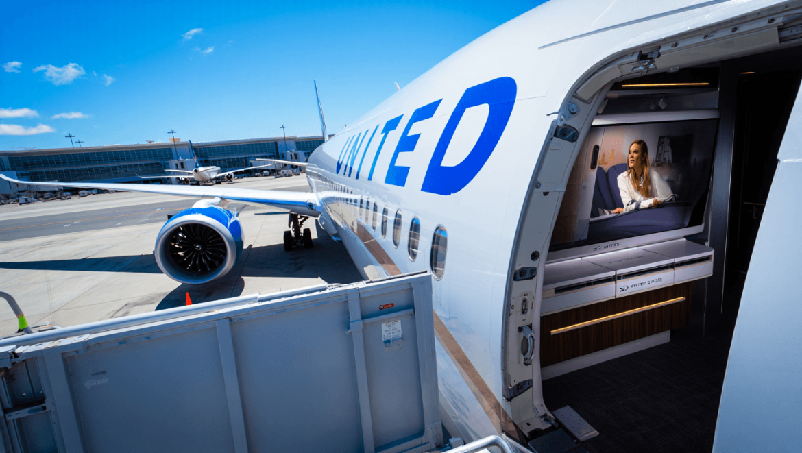 Domestic flights now on sale with United’s new Polaris Studio suites