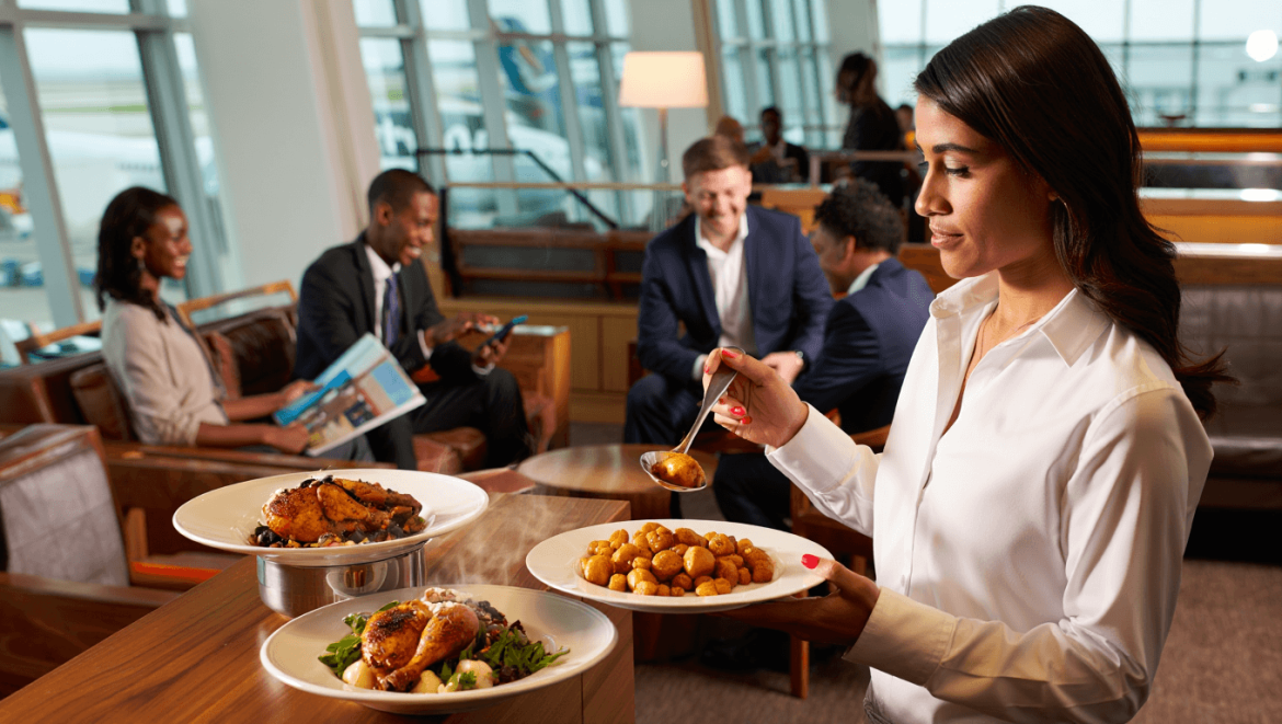 Way more than cheese cubes: American upgrades its lounge food with better (hot) meals