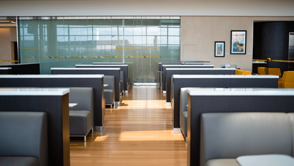 Capital One's Dulles lounge will close many interior spaces for months