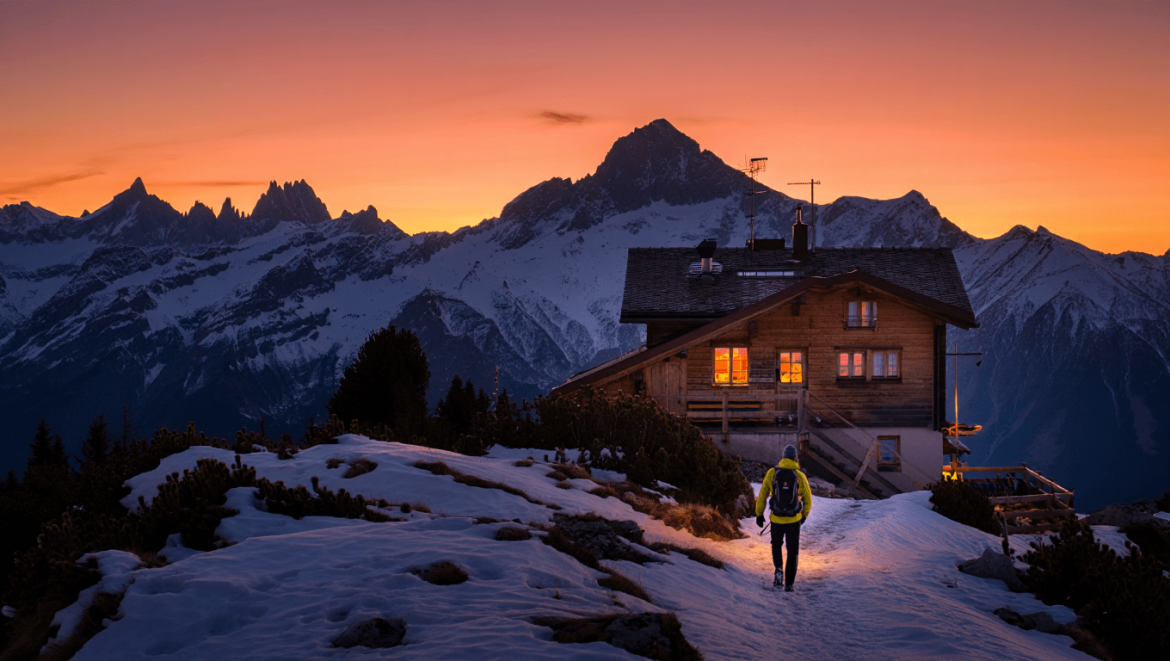 A night at Switzerland's Cabane Mont Fort
