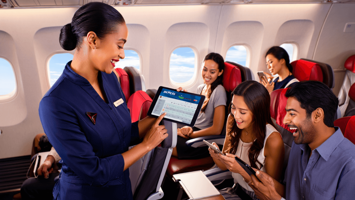 Gaming, not gambling: Delta partners with DraftKings for inflight sports picks